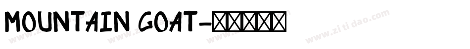 Mountain Goat字体转换